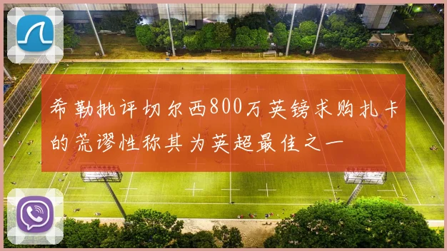 希勒批评切尔西800万英镑求购扎卡的荒谬性称其为英超最佳之一